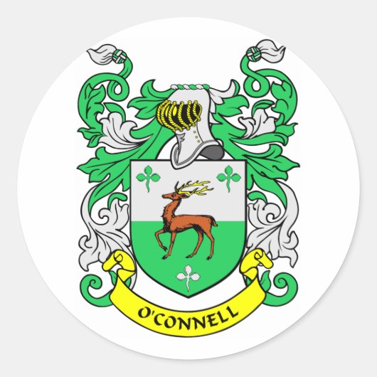 O'CONNELL Wapen Ronde Sticker (Voorkant)