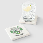 O'Connor Coat of Arms Stenen Onderzetter (Zijkant)