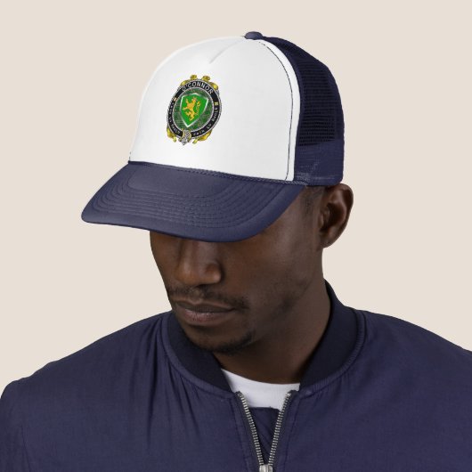 O'Connor/Connor (Kerry) Irish Shield Trucker Hat Pet (In situ)
