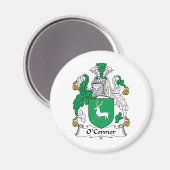 O'Connor Family Crest Magneet (Voorkant / Achterkant)
