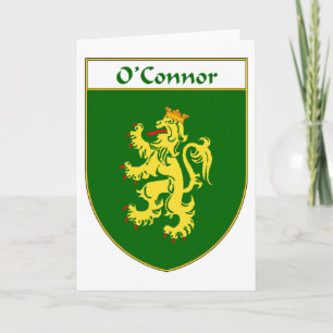 O'Connor wapenschild / familiewapen Feestdagen Kaart