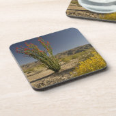 Ocotillo en woestijnsenna onderzetter (Linkerzijde)