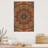 Ocotillo Mandala 1 Poster (Keuken)