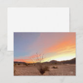 Ocotillo Sunrise Notitiekaartje (Voorkant / Achterkant)