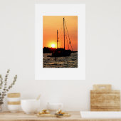 Ocracoke Harbour Sunset Poster (Keuken)