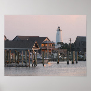 Ocracoke Island Harbour Poster