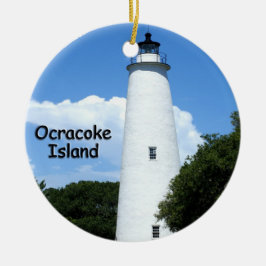 Ocracoke Island Lighthouse Keramisch Ornament