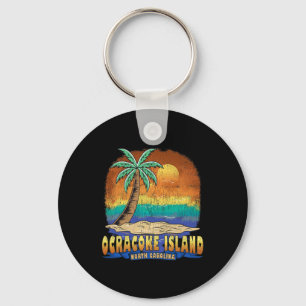 Ocracoke Island North Carolina Vintage in nood Sleutelhanger