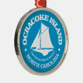 Ocracoke Island (sloep) Metalen Ornament (Rechts)