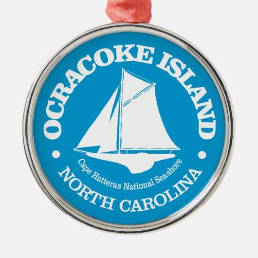 Ocracoke Island (sloep) Metalen Ornament (Voorkant)