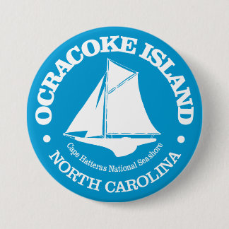 Ocracoke Island (sloep) Ronde Button 7,6 Cm
