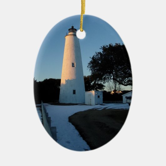 Ocracoke, kerstdag keramisch ornament (Voorkant)