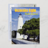 Ocracoke Lighthouse, North Carolina Briefkaart (Voorkant / Achterkant)