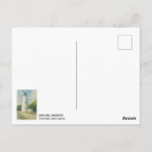 Ocracoke Lighthouse Watercolor Briefkaart (Achterkant)