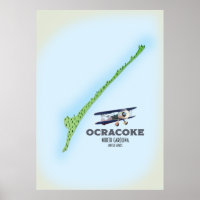Ocracoke North Carolina USA kaart
