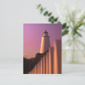 Ocracoke vuurtoren briefkaart (Staand voorkant)