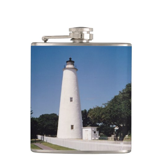 Ocracoke vuurtoren heupfles (Voorkant)