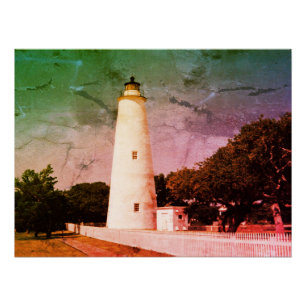 Ocracoke vuurtoren perfect poster