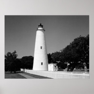 Ocracoke vuurtoren poster