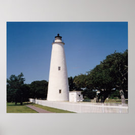 Ocracoke vuurtoren poster