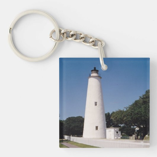 Ocracoke vuurtoren sleutelhanger (Voorkant)