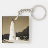 Ocracoke vuurtoren sleutelhanger (Achterkant)