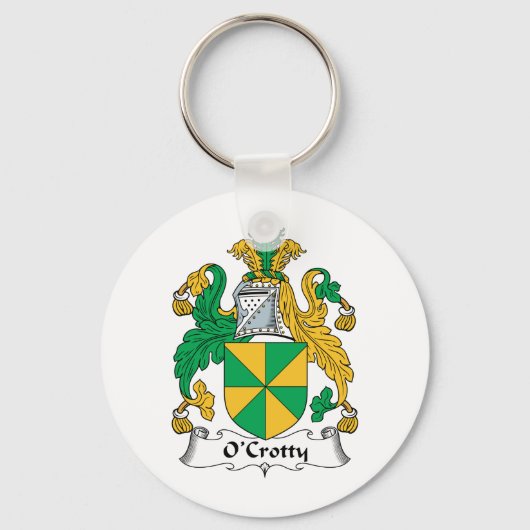 O'Crotty Family Crest Sleutelhanger (Voorkant)