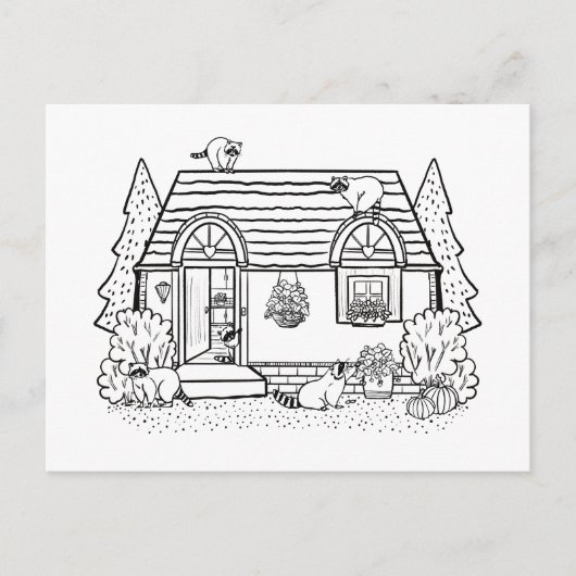 Oct House Briefkaart (Voorkant)