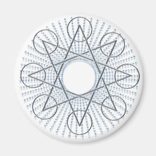 Octagram sterren magneet