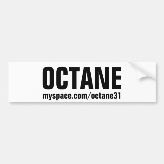 OCTANE - Bumpersticker (Voorkant)
