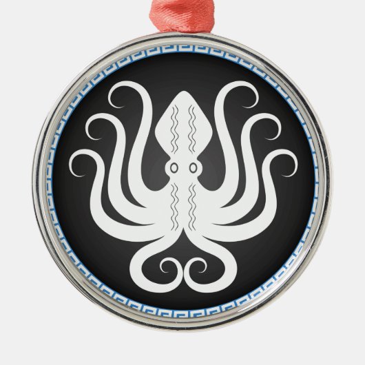 Octapusschild Metalen Ornament (Voorkant)