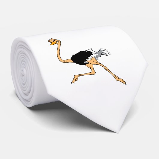 Octavio Ostrich Stropdas (Opgerold)