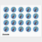Octibrella! Ronde Sticker (Vel)