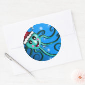 Octo Claus, étiquette de cadeau (Enveloppe)