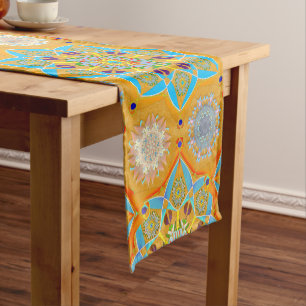 Octo helderder arabesk Moorse tangerine stijl Korte Tafelloper