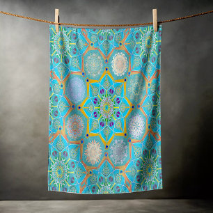 Octo helderder arabesk Moorse turquoise stijl Strandlaken