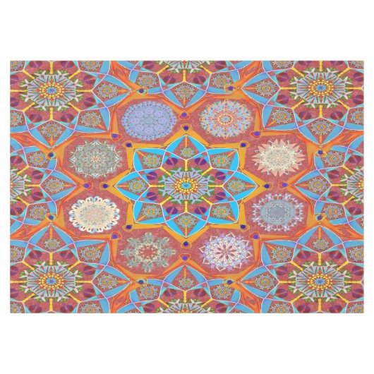 Octo helderder arabesque Moorse rode stijl Tafelkleed (Voorkant (Horizontaal))