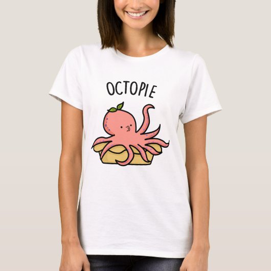 Octo-pie Funny Octopus Pie Pun T-shirt (Voorkant)