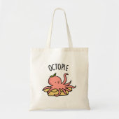 Octo-pie Funny Octopus Pie Pun Tote Bag (Voorkant)