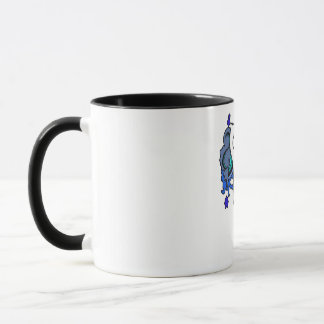Octo schedelblauw mok