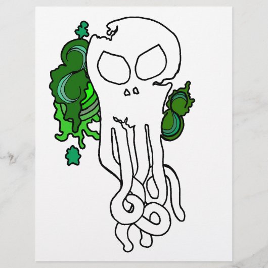 Octo schedelgroen flyer (Voorkant)