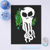 Octo schedelgroen flyer (Enkel)