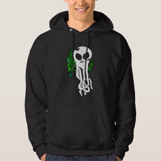 Octo schedelgroen hoodie (Voorkant)