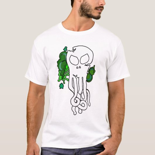 Octo schedelgroen t-shirt (Voorkant)