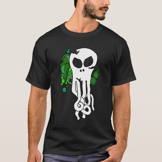 Octo schedelgroen t-shirt (Voorkant)