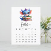 October Baby Dragon Cozy Storybook Fantasy (Staand voorkant)