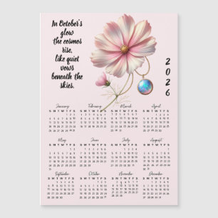 October Geboortebloem Kalender en Steen