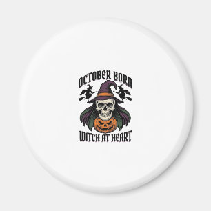 October Heksen Shirt Vintage Halloween Verjaardag Magneet