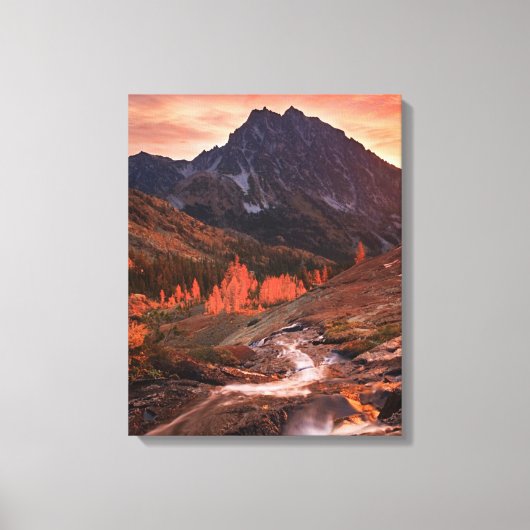 October Light on Headlight Basin Canvas Afdruk (Voorkant)
