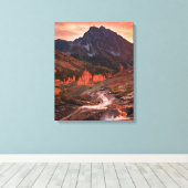 October Light on Headlight Basin Canvas Afdruk (Insitu (Houten vloer))